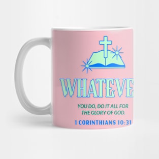 Bible Verse Cross Glory of God Faith Christian Christianity Jesus Mug